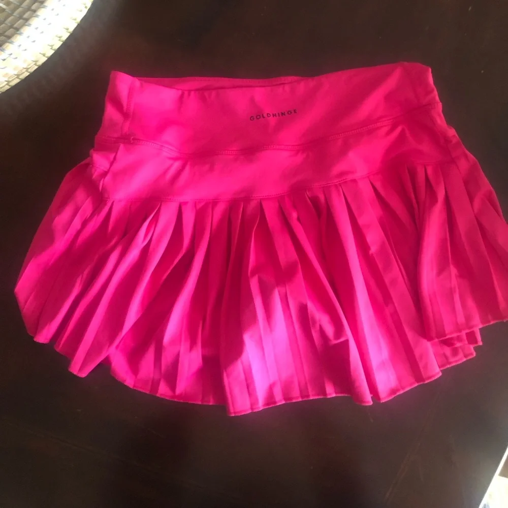 Gold Hinge Pink Pleated skort - Picture 7 of 7